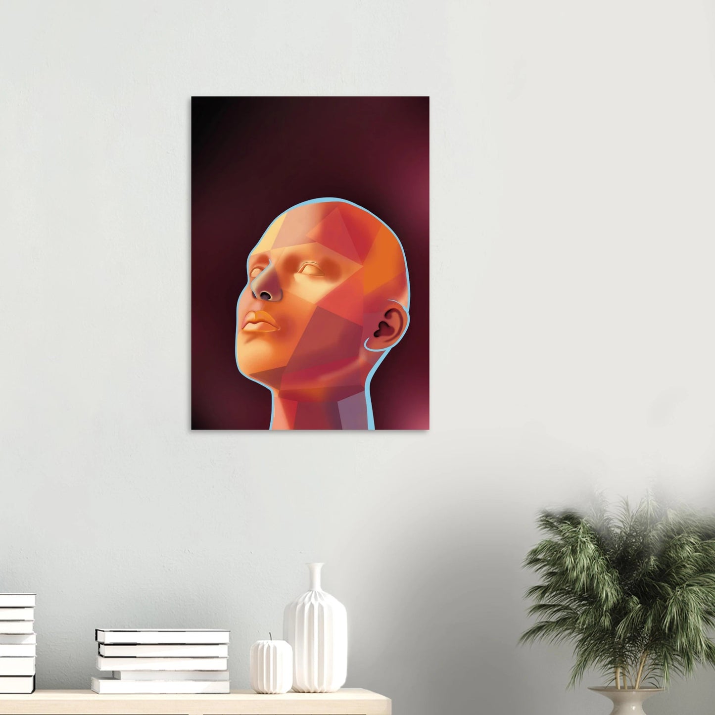 Abstrakter Kunstdruck in Museumsqualität | Modernes Frauenporträt - Jasmin Moody