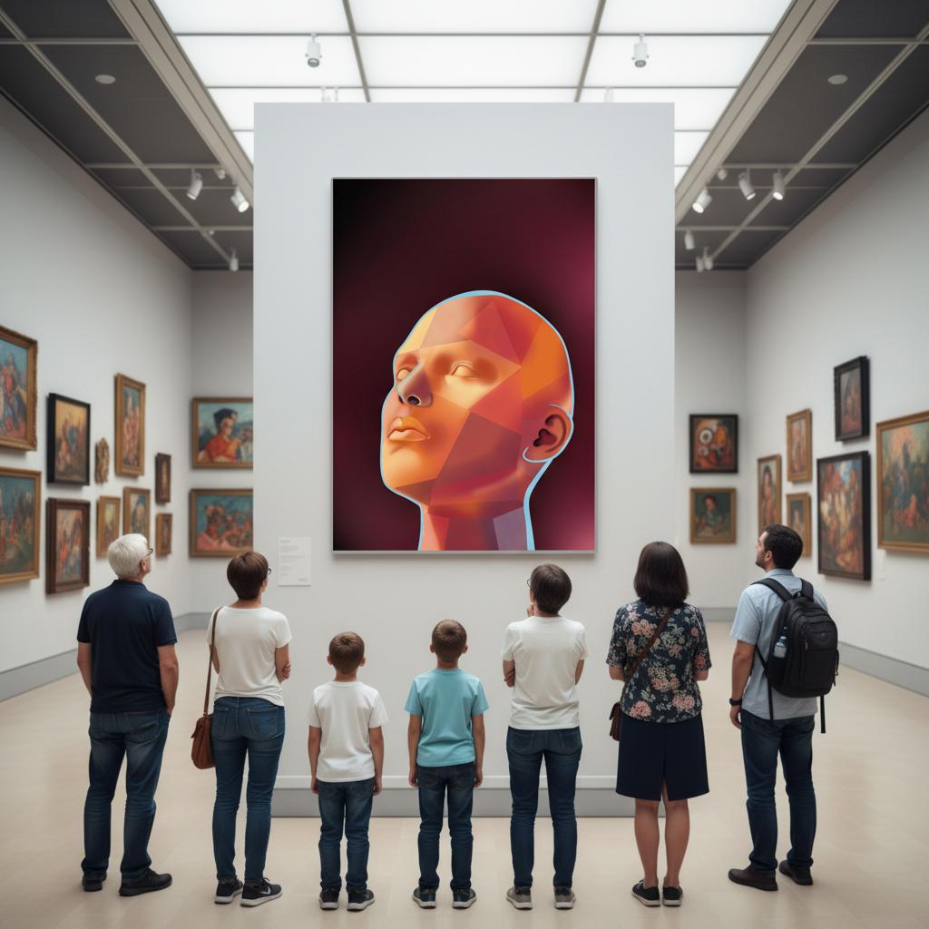 Abstrakter Kunstdruck in Museumsqualität | Modernes Frauenporträt - Jasmin Moody