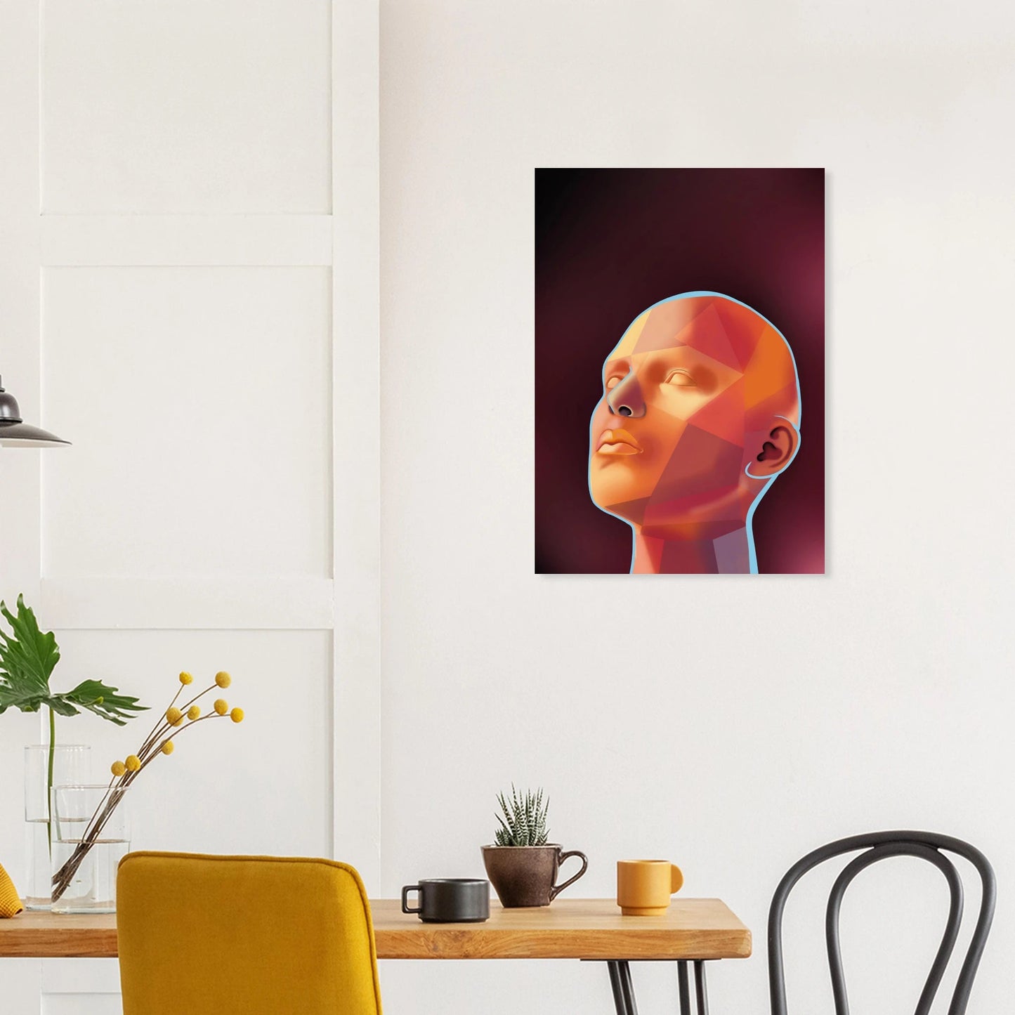 Abstrakter Kunstdruck in Museumsqualität | Modernes Frauenporträt - Jasmin Moody