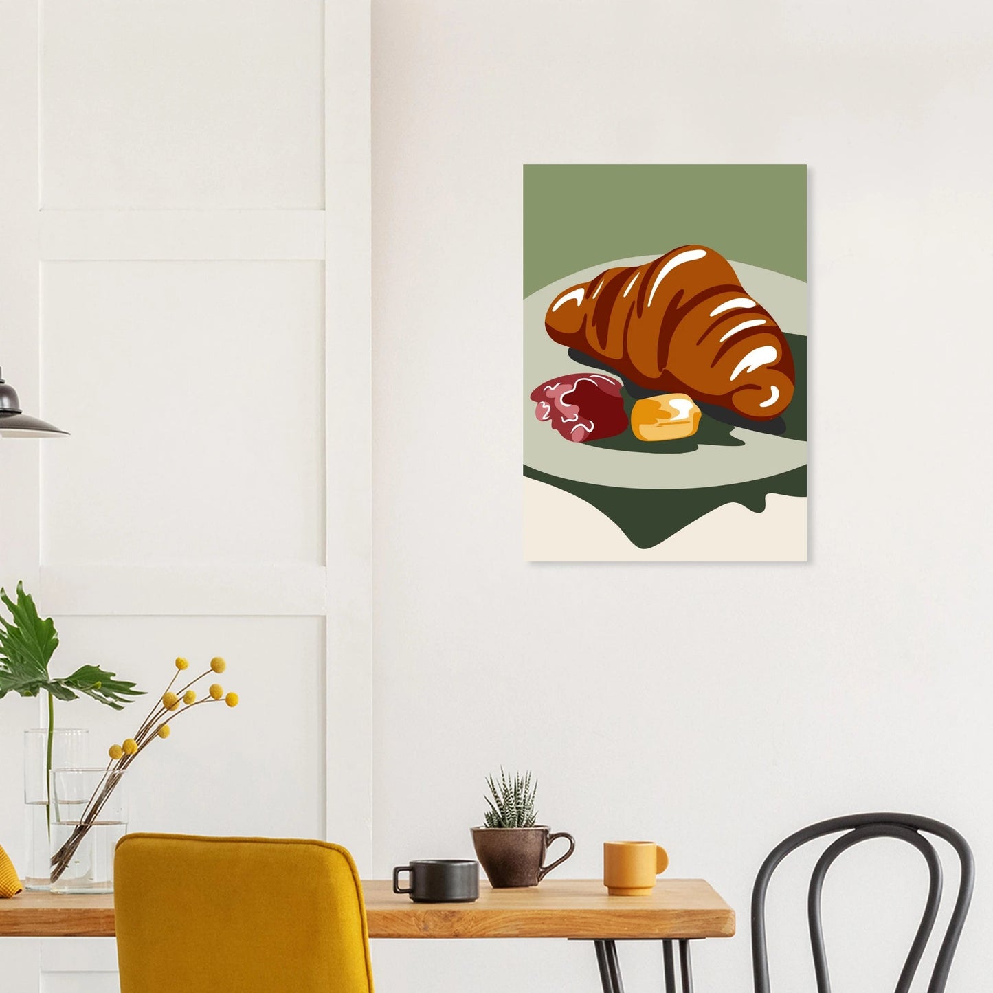 Croissant Poster in Museumsqualität | Seidenmatter Kunstdruck in div. Größen - Jasmin Moody