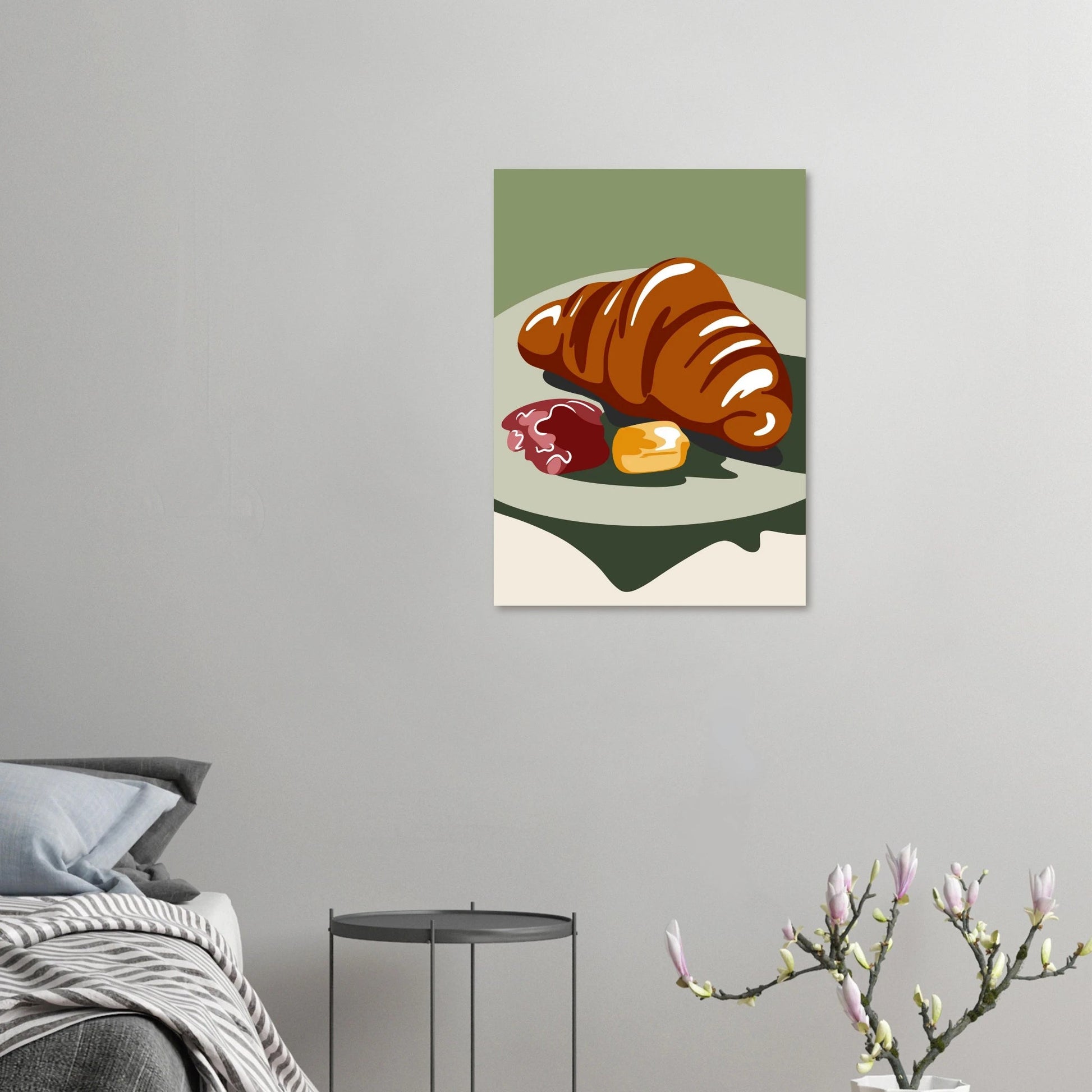 Croissant Poster in Museumsqualität | Seidenmatter Kunstdruck in div. Größen - Jasmin Moody