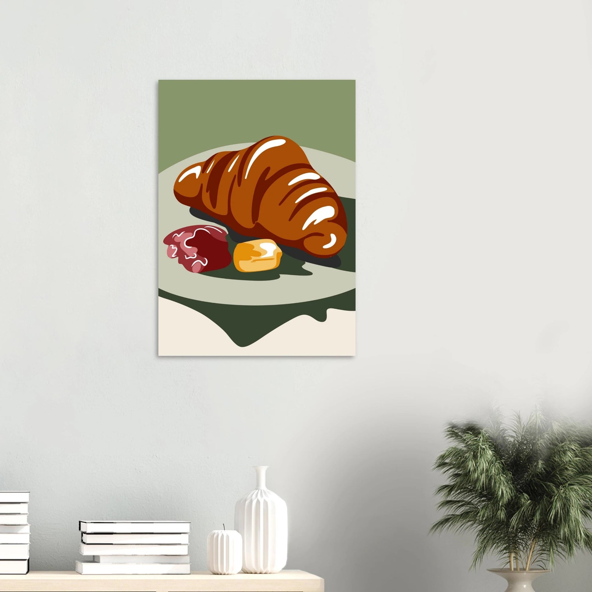 Croissant Poster in Museumsqualität | Seidenmatter Kunstdruck in div. Größen - Jasmin Moody