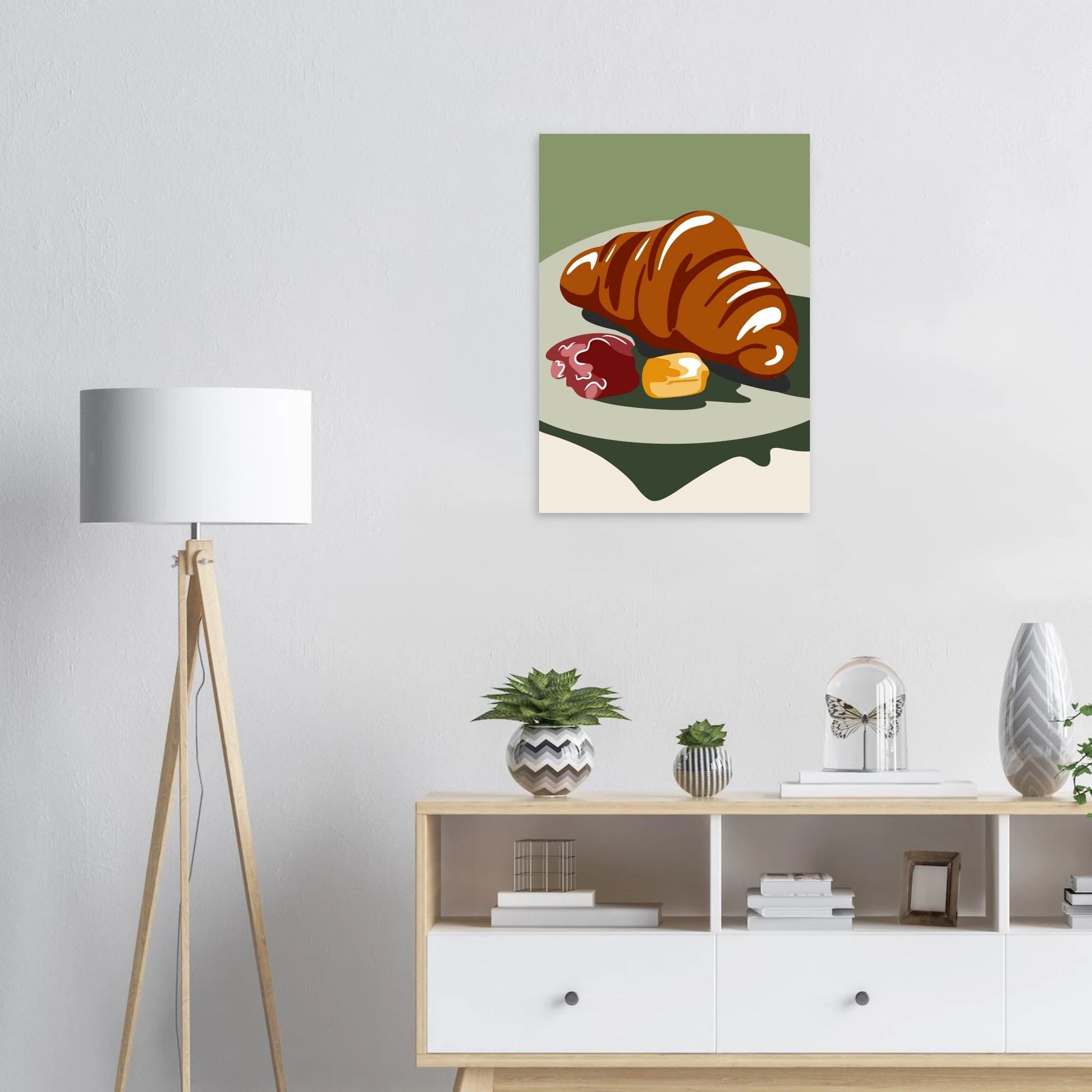 Croissant Poster in Museumsqualität | Seidenmatter Kunstdruck in div. Größen - Jasmin Moody