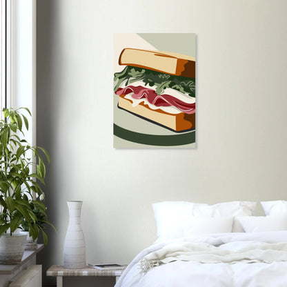 Sandwich Poster in Museumsqualität | Kunstdruck für Küche & Bistro - Jasmin Moody