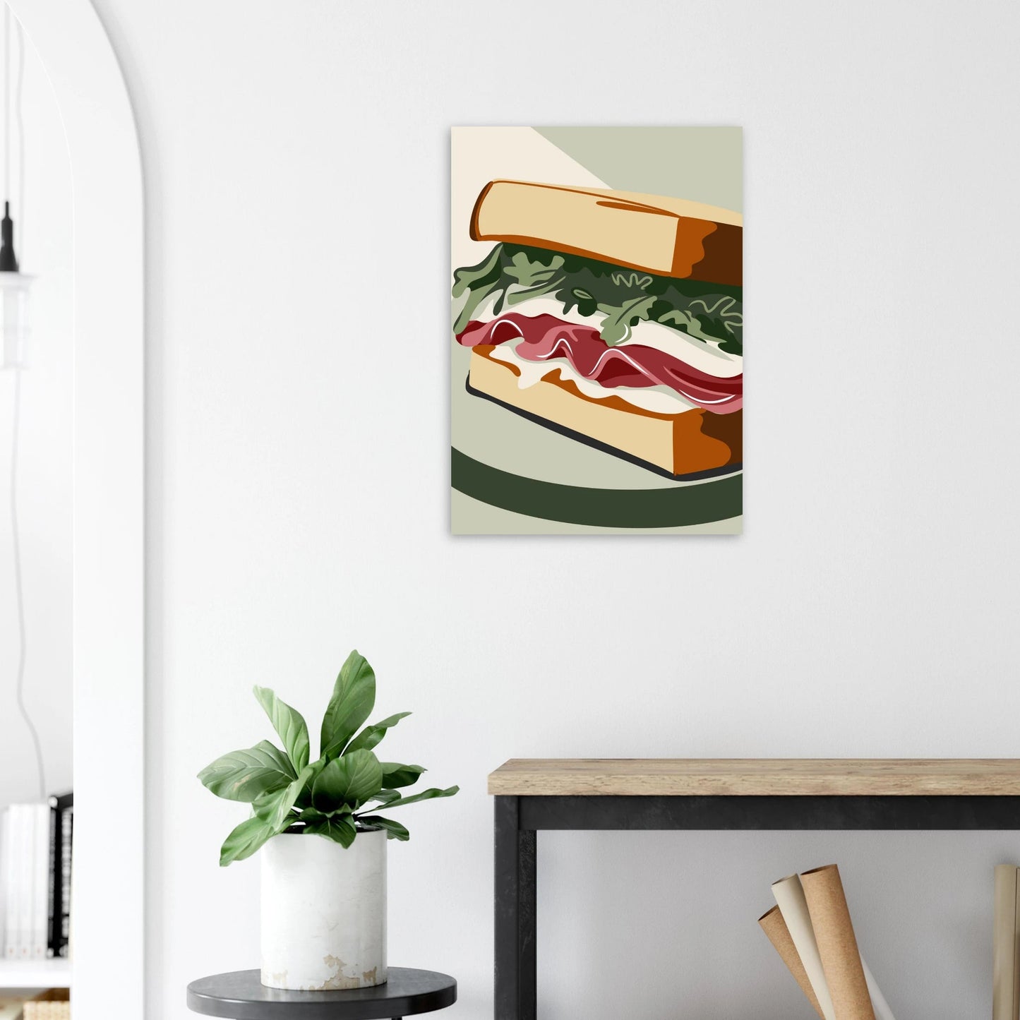 Sandwich Poster in Museumsqualität | Kunstdruck für Küche & Bistro - Jasmin Moody