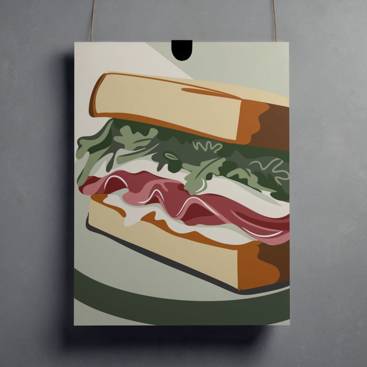 Sandwich Poster in Museumsqualität | Kunstdruck für Küche & Bistro - Jasmin Moody