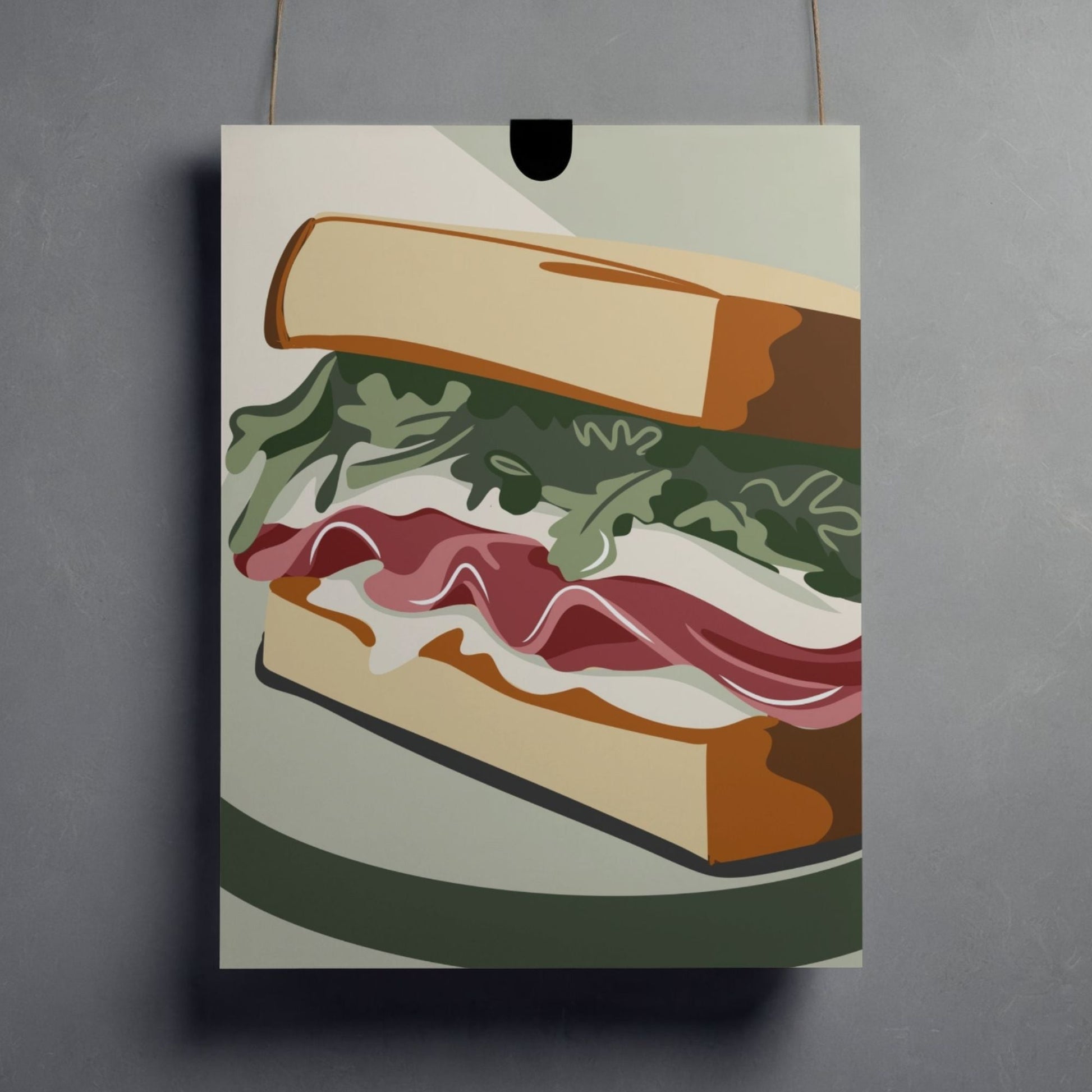 Sandwich Poster in Museumsqualität | Kunstdruck für Küche & Bistro - Jasmin Moody